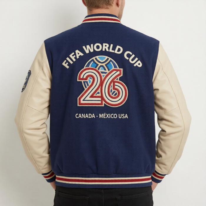 FIFA World Cup 2026 North America Varsity Jacket Back
