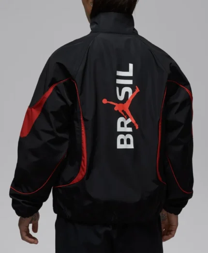 Fifa World Cup 2026 Nike x Jordan Brazil Anthem Black & Red Jacket