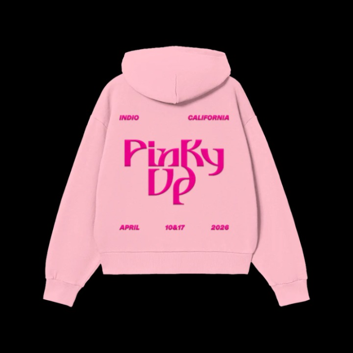 KATSEYE PINKY UP Desert Zip-Up Hoodie