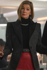 Ladies First Rosamund Pike Denim Blazer
