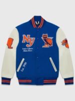 OVO Knicks Blue Varsity Jacket