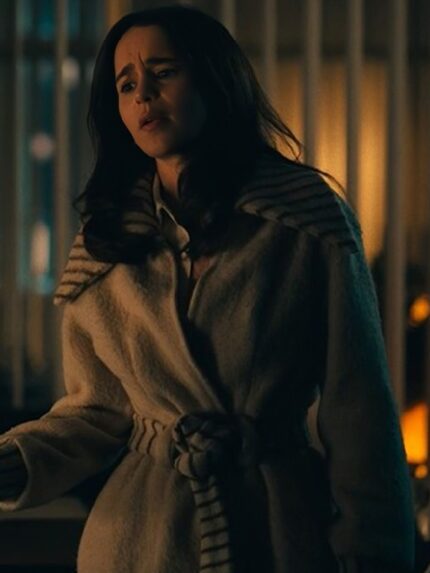 Ponies-2026-Emilia-Clarke-Belted-Wrap-Coat