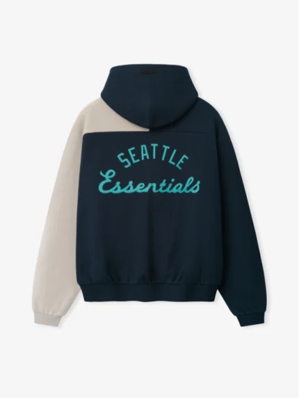 Recreated Essentials Fear Of God x MLB Seattle Mariners Raglan Half Zip Sport Hoodie
