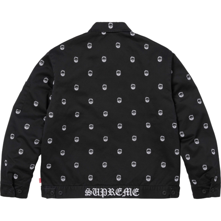 Recreated – 2026 Spitfire x Supreme Black Work Jacket