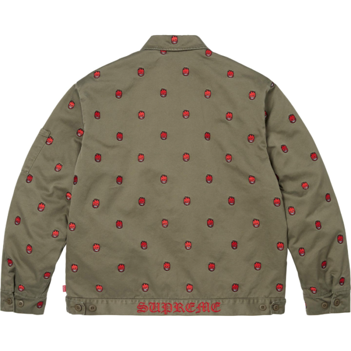 Recreated – 2026 Spitfire x Supreme Olive Green Work Jacket