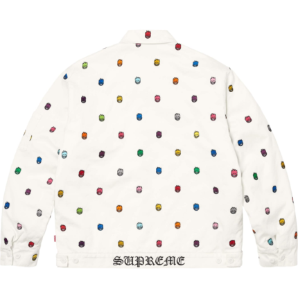 Recreated – 2026 Spitfire x Supreme White Work Jacket