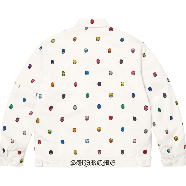 Recreated – 2026 Spitfire x Supreme White Work Jacket