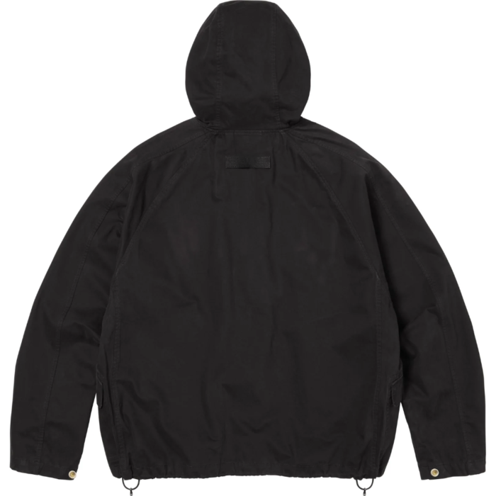 Recreated – 2026 Supreme Hooded Raglan Cotton Black Jacket