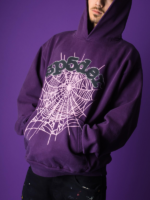 Recreated – Sp5der Web Purple Unisex Hoodie