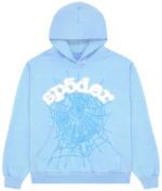Sp5der Web Blue Hoodie