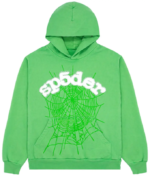 Sp5der Web Green Hoodie