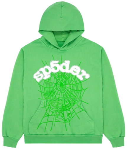 Sp5der Web Green Hoodie