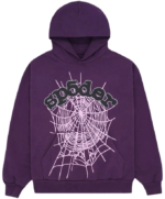Sp5der Web Purple Hoodie