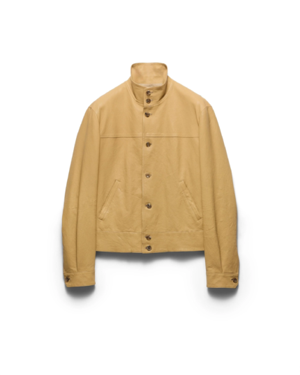 Spider Man Beige Nappa Leather Jacket