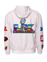 Super Bowl 2026 Vegan Leather Hooded Jacket - Image 4