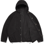 Supreme Hooded Raglan Black Jacket Inner