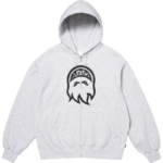 Supreme x Spitfire Zip Up Grey Hoodie