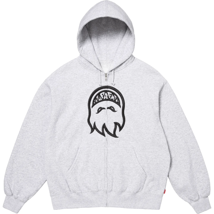 Supreme x Spitfire Zip Up Grey Hoodie