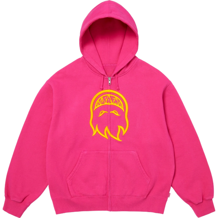 Supreme x Spitfire Zip Up Pink Hoodie