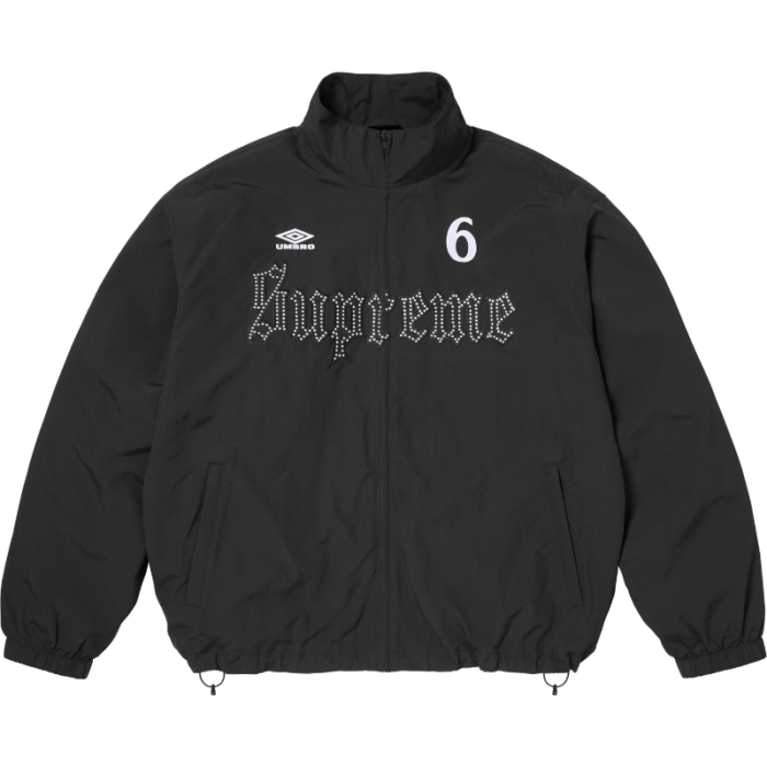 Supreme x Umbro Rhinestone Black Track Jacket