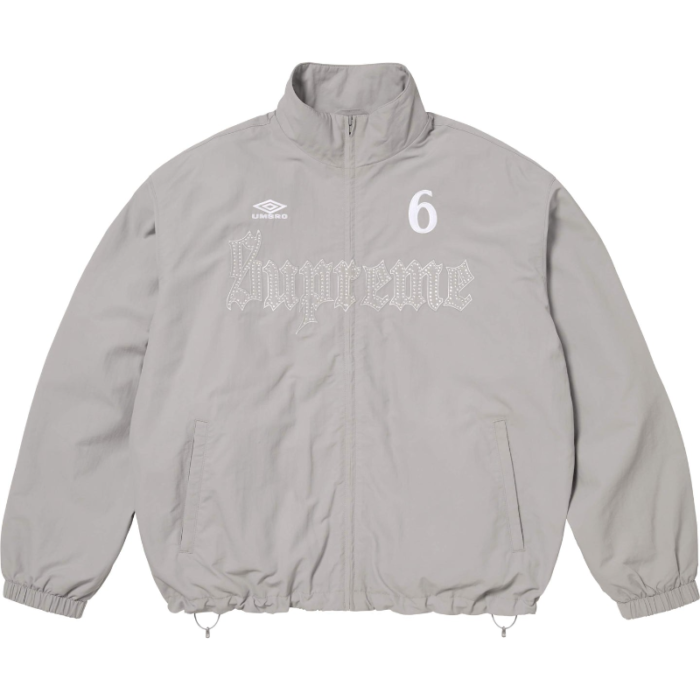 Supreme x Umbro Rhinestone Grey Track Jacket