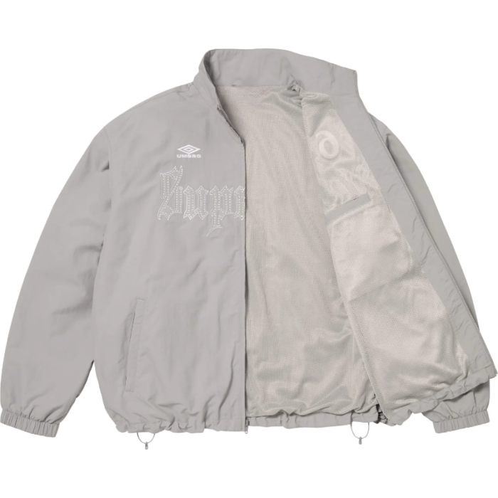 Supreme x Umbro Rhinestone Grey Track Jacket Inner