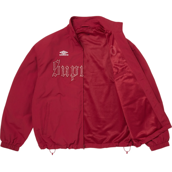 Supreme x Umbro Rhinestone Red Track Jacket Inner