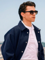 Tom Holland Rome Navy Shacket Jacket