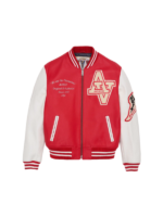 AVIREX WILDCAT VARSITY JACKET - RED