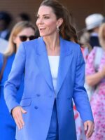 Catherine Princess of Wales The Championships Wimbledon 2026 Kate Middleton Double Breasted Blue Blazer Suit