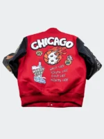 Chicago-Windy-City-Red-Varsity-Jacket-Back-View