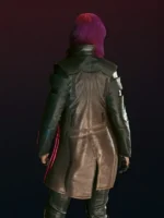 Cyberpunk-2077-Durable-Trench-Leather-Coat-Back-View