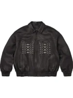 Genuine-Multi-Stud-Black-Leather-Biker-Jacket-