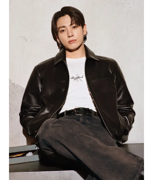Jungkook-Calvin-Klein-Leather-Jacket