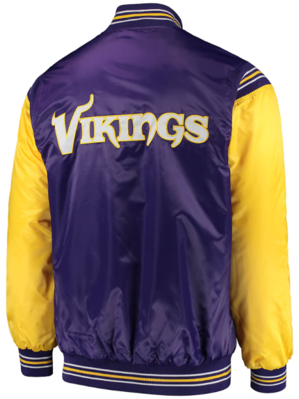 Minnesota-Vikings-Purple-And-Yellow-Bomber-Satin-Jacket