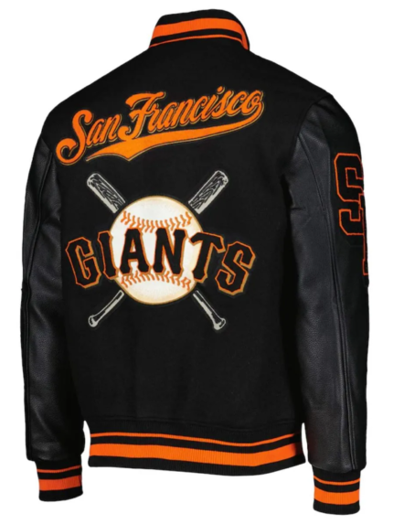 Recreated-Mash-Up-San-Francisco-Giants-Full-Zip-Varsity-Black-Wool-Leather-Jacket