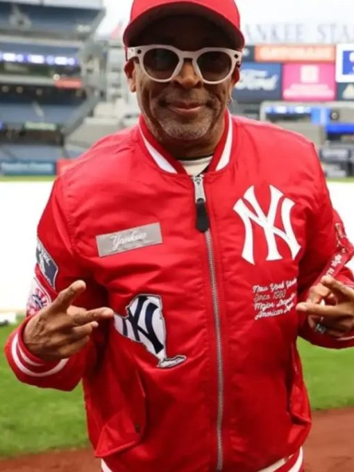 Spike-Lee-New-York-Yankees-Red-MA-1-Bomber-Jacket Spike-Lee-New-York-Yankees-Red-MA-1-Bomber-Jacket
