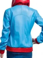 Supergirl-Leather-Hooded-Jacket-Back-View