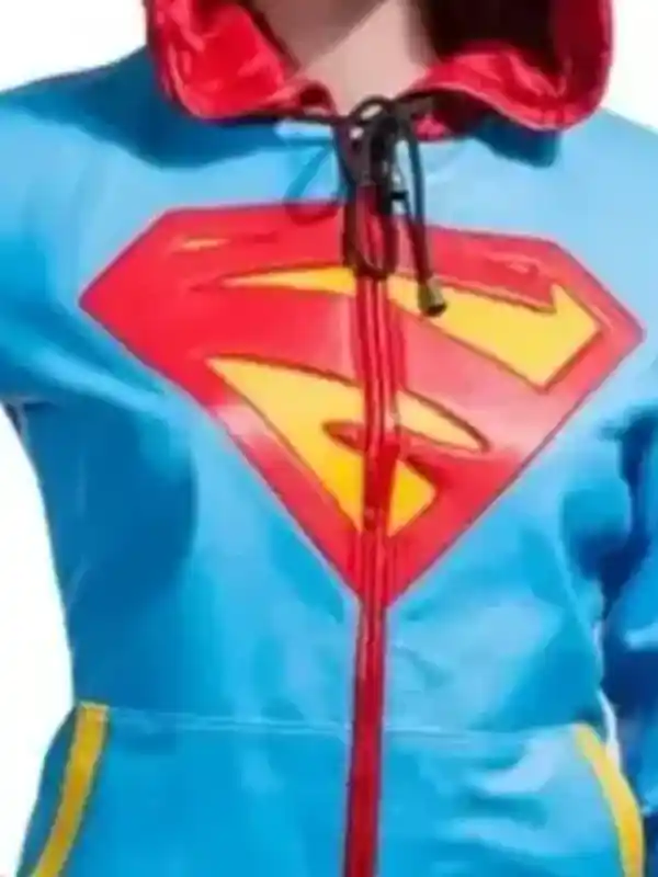 Supergirl-Leather-Hooded-Jacket-close-Up-View (1)