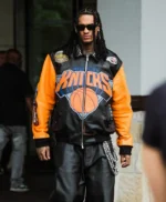 Who Decides War x New York Knicks Championship Leather Jacket