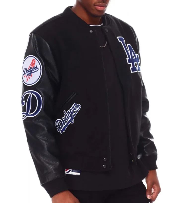 Los Angeles Dodgers Logo Varsity Full-Zip Jacket - Image 4