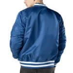 LA Dodgers Full-Zip Green Bomber Jacket - Image 2