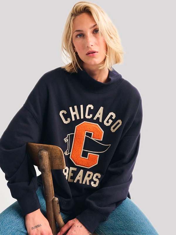 Abercrombie-Fitch-Chicago-Bears-Navy-Womens-Mock-Neck-Sweatshirt