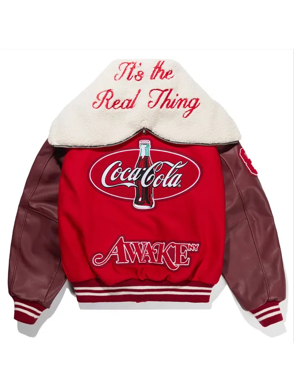 Awake-NY-x-Coca-Cola-Red-Maroon-Wool-Varsity-Hooded-Jacket (1)