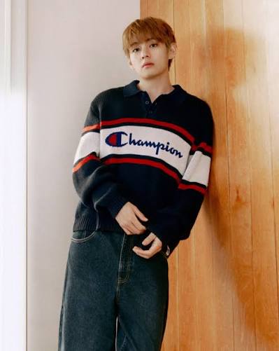 BTS-TAEHYUNG-x-Champion-Black-Sweatshirt