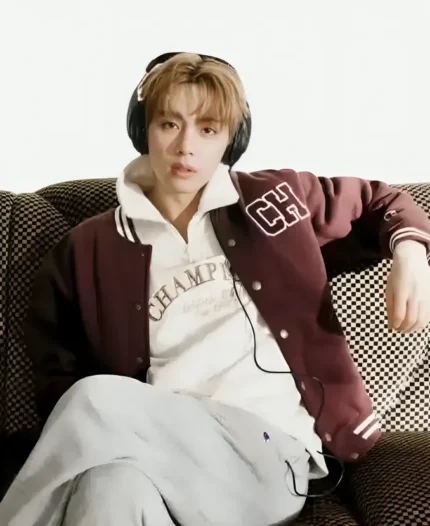 BTS-x-Champion-Varsity-Jacket-Brown