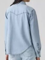 Beth Dutton Dutton Ranch S01 2026 Blue Denim Western Shirt - Image 5