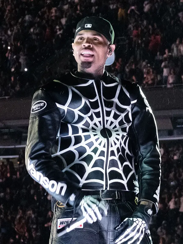 Chris-Brown-Spider-Web-Jacket