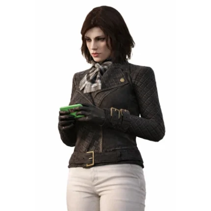 GTA 6 Female Protagonist Black Leather Jacket