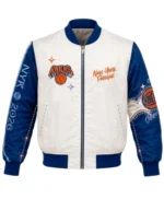 Girls-Youth-New-York-Knicks-2026-Pro-Basketball-Finals-Champions-White-and-Blue-Varsity-Jacket-Front-510x619